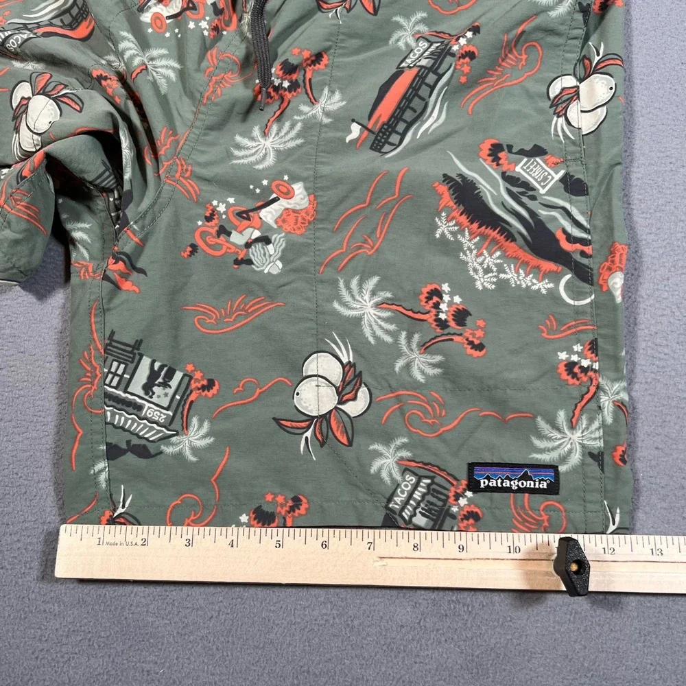 Patagonia Baggies Shorts Small C Street Mexico SoCal Surf Town Malibu Taco Stand